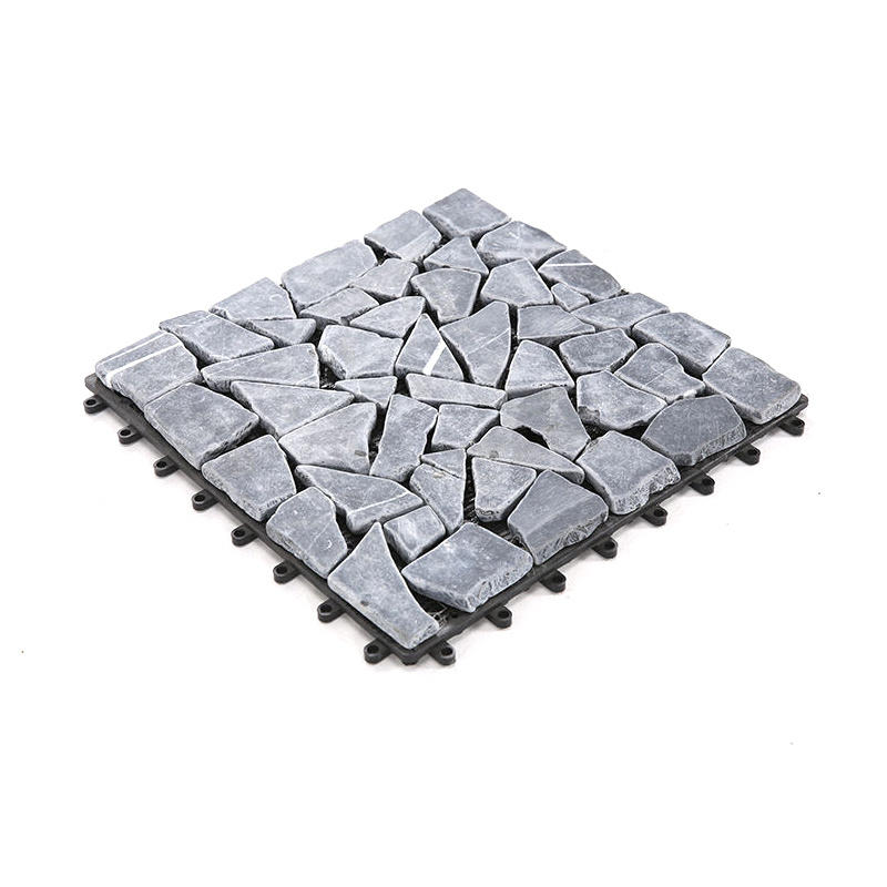 Outdoor Waterproof Interlocking Natural Stone Deck Tiles