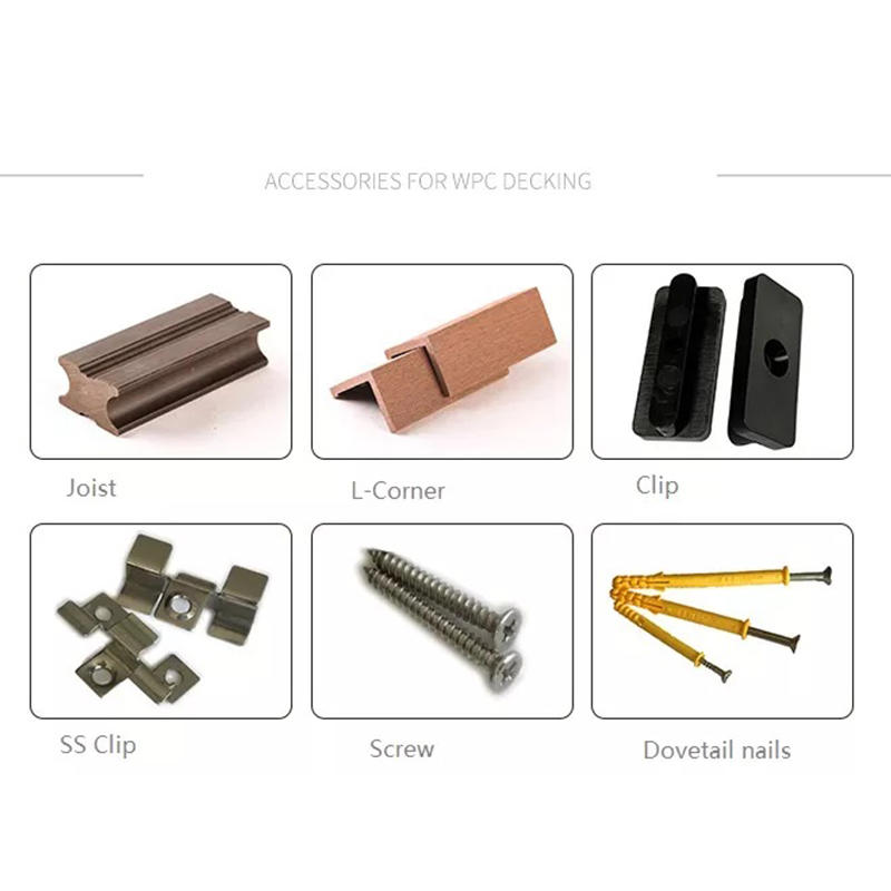 Stainless steel wpc decking clips for wpc composite wood decking