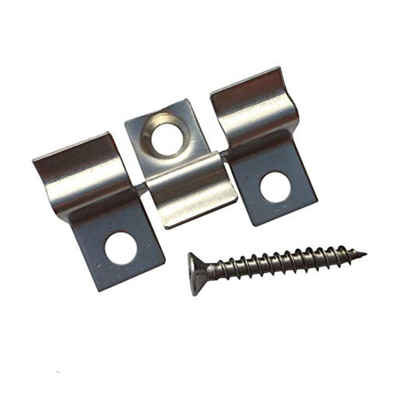 Stainless steel wpc decking clips for wpc composite wood decking
