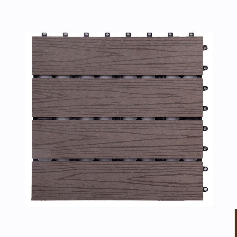 Wood Plastic Composite WPC Decking Tiles Engineered Flooring Garden Ornament