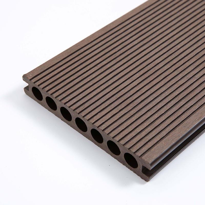 WPC Composite Round Hole Plate Outdoor WPC Decking Flooring