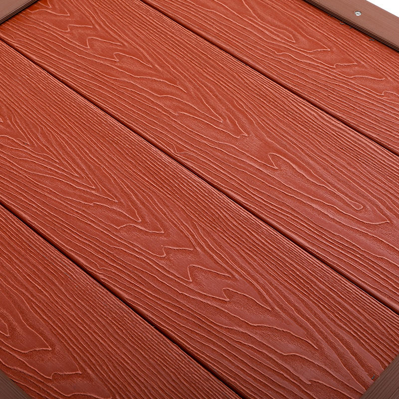 Water and Scratch Resistant 3D Embossing WPC Decking