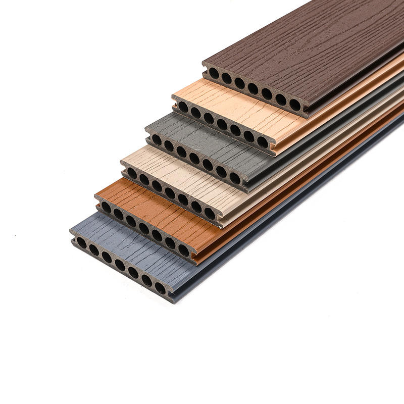 European Co-extrusion WPC Decking Laminated Wood Plastic Flooring