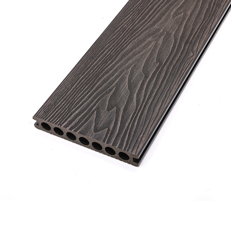 Outdoor Decking Weather Resistant 3D Embossing WPC Decking