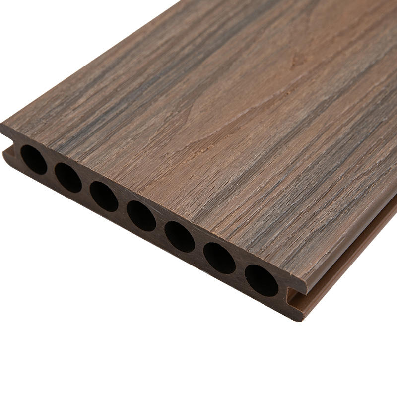 3D embossed wood grain composite wood plastic floor is strong and durable