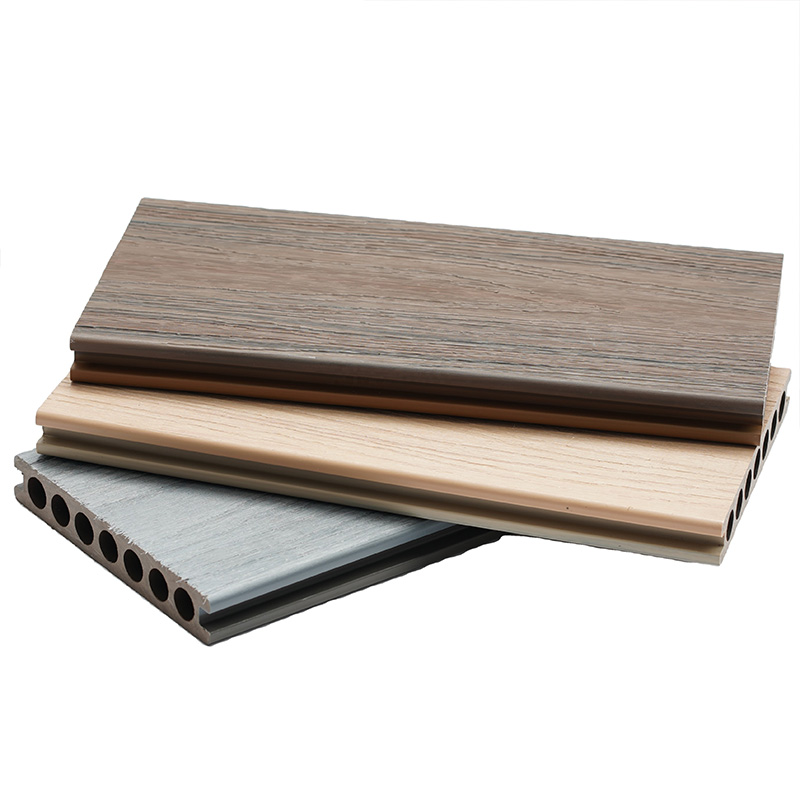 3D embossed wood grain composite wood plastic floor is strong and durable